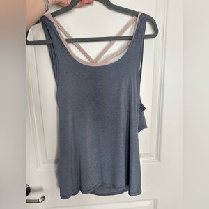 Lululemon Athletica Gray and Pink Top
